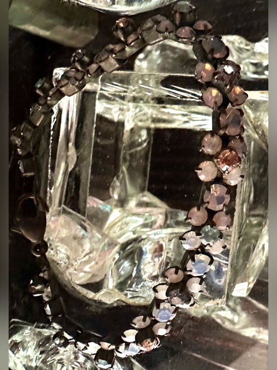 Sorrelli Jewelry - Vintage SORRELLI Swarovski Opal Faceted Aurora Crystal Gem Tennis Bracelet
